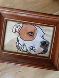 Embroidered Dog Portrait - Elleve Sews