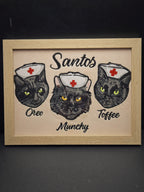 Embroidered Trio Pet Portrait - Elleve Sews
