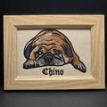Embroidered Dog Portrait - Personalized Pet Art Gift