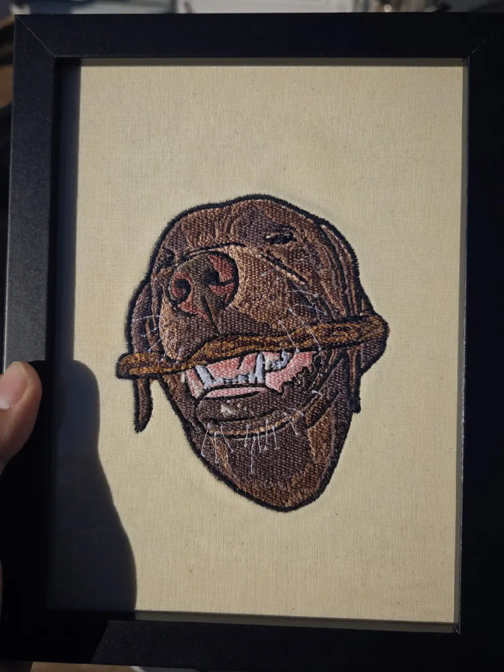 Embroidered Dog Portrait - Elleve Sews
