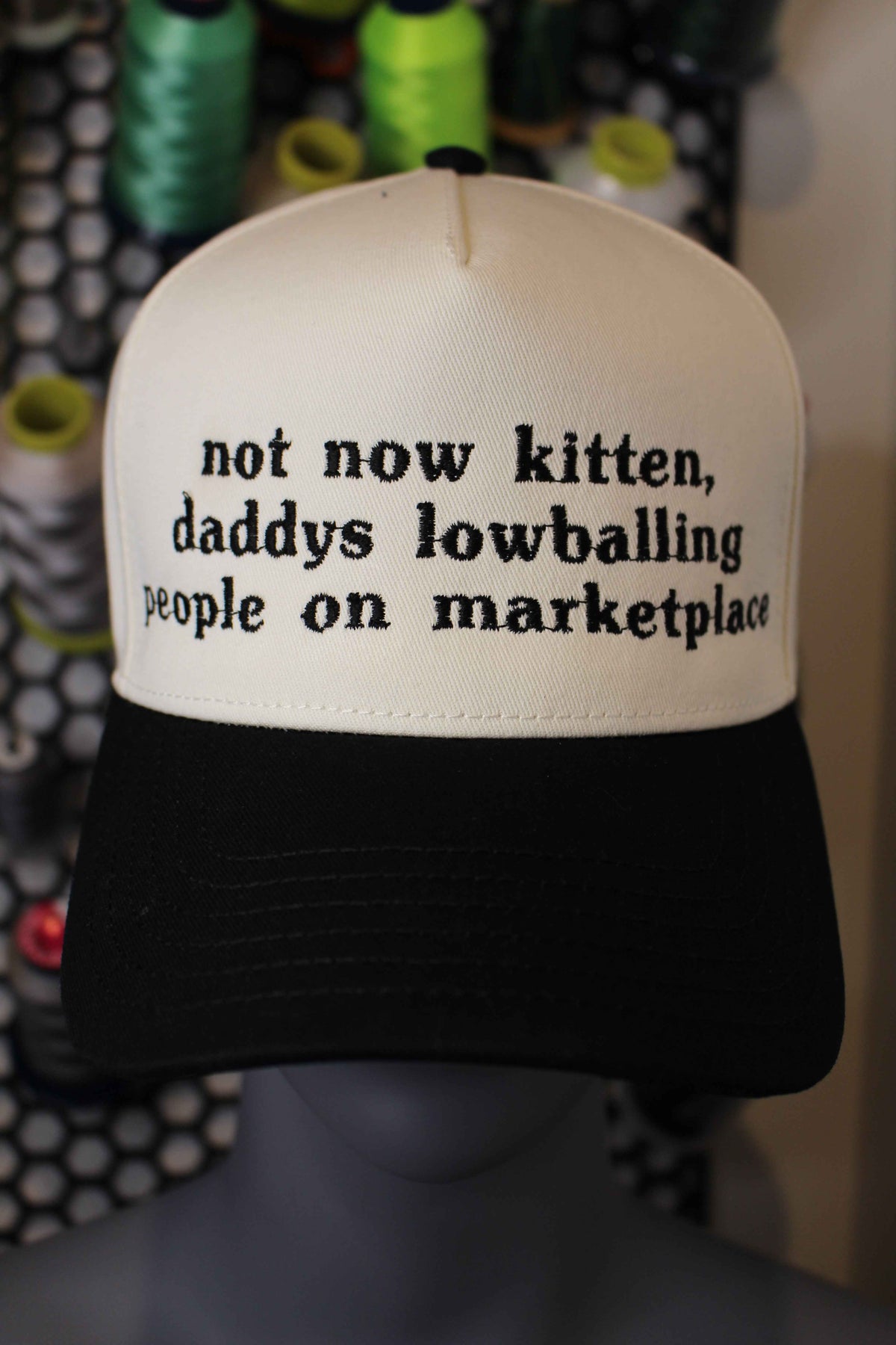 Custom TEXT ONLY CAP