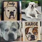 Embroidered Dog Portrait - Personalized Pet Art Gift