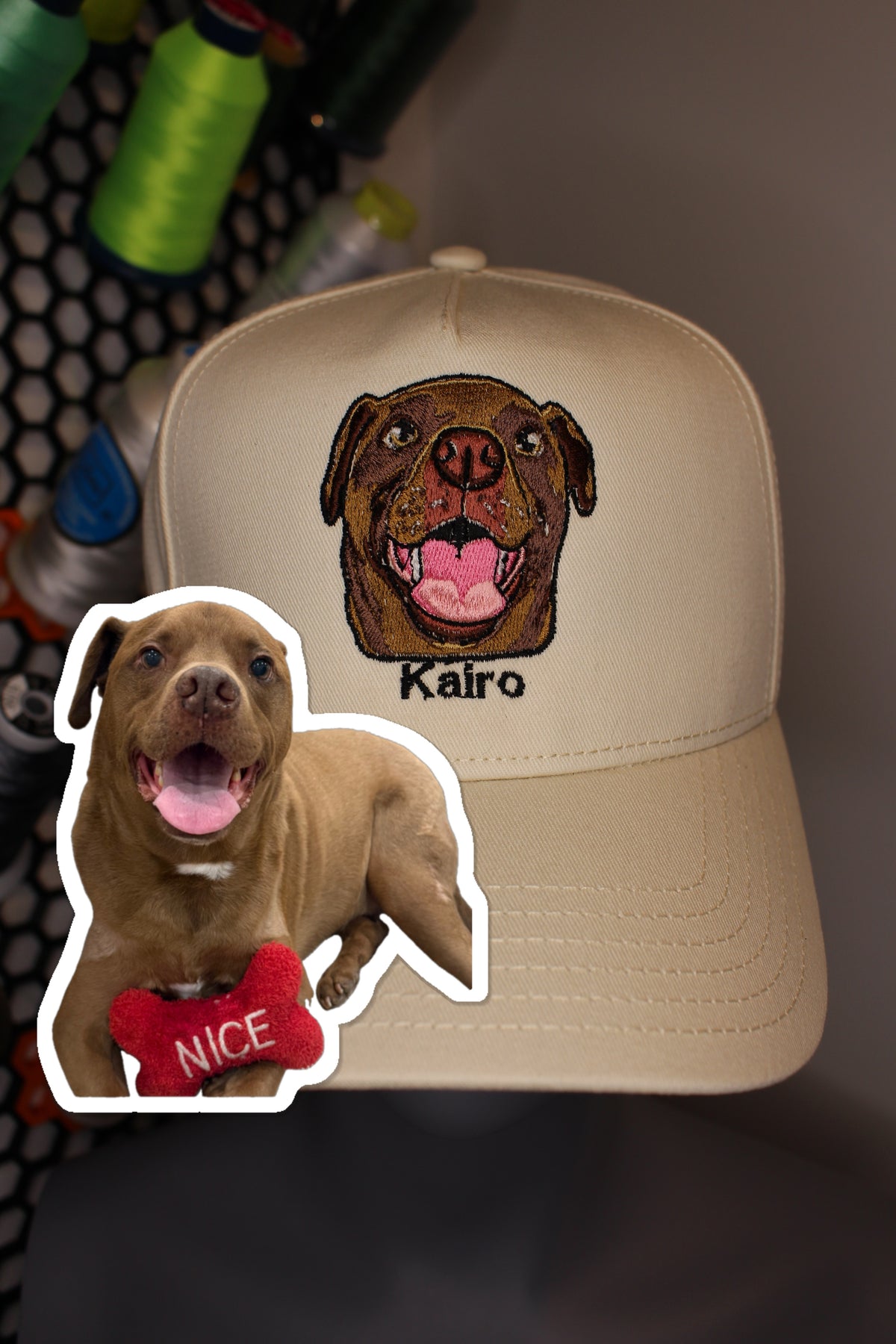 CAP, CUSTOM PET EMBROIDERY ON YOUR HAT