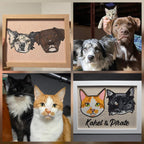 Embroidered Duo Pet Portrait - Elleve Sews