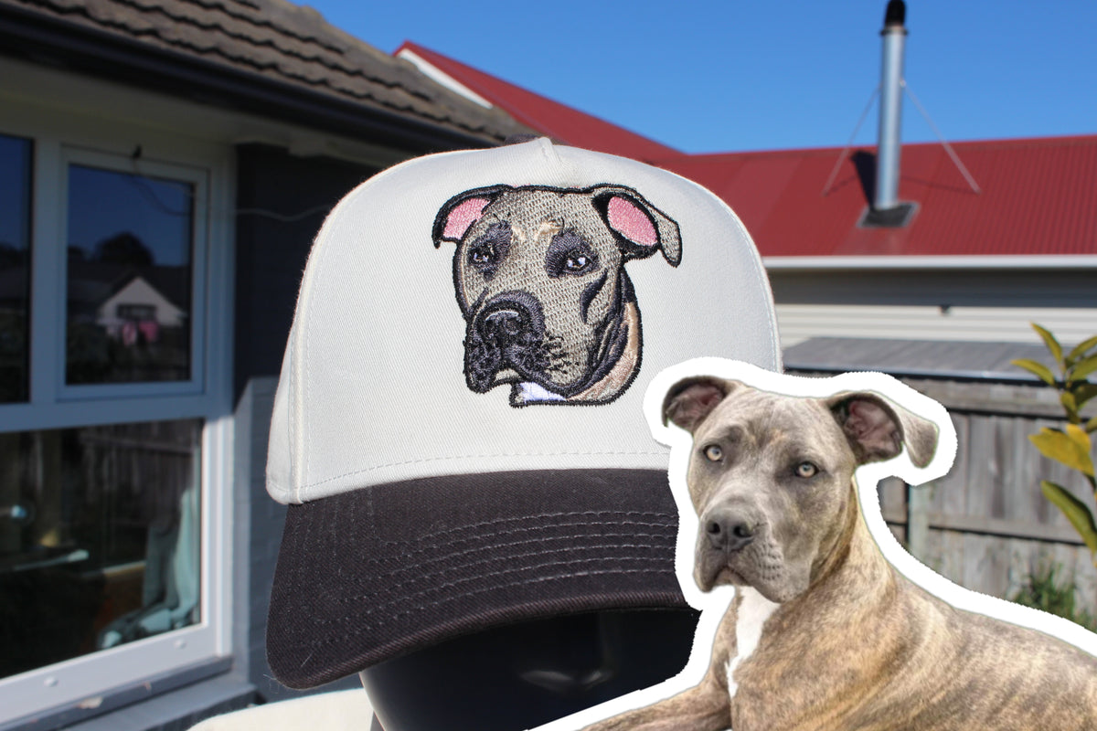 TWO TONED HAT, CUSTOM PET EMBROIDERY ON YOUR HAT!