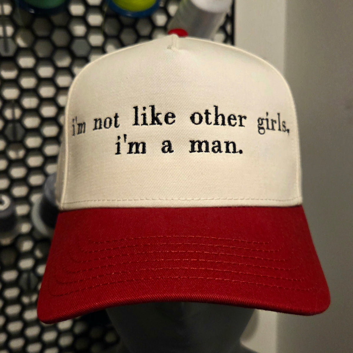 Custom TEXT ONLY CAP
